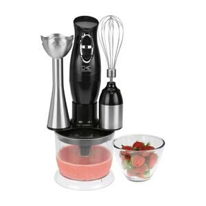 3-in-1 Immersion Blender, Chopper, and Mixer, Black